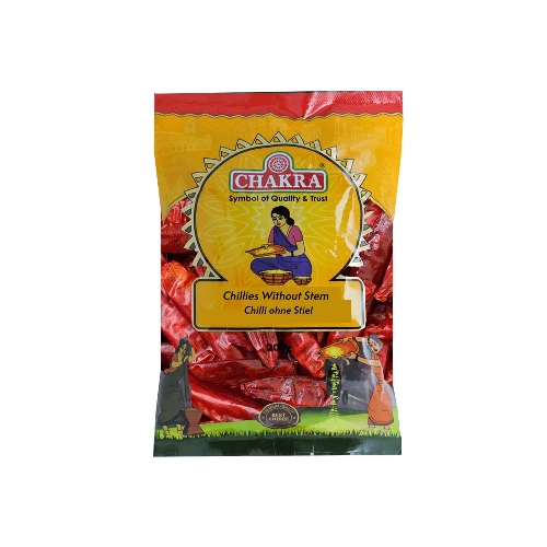 Long Red Chillies Without Stem